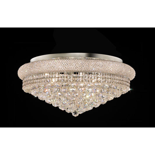 28" CRYSTAL FLUSHMOUNT