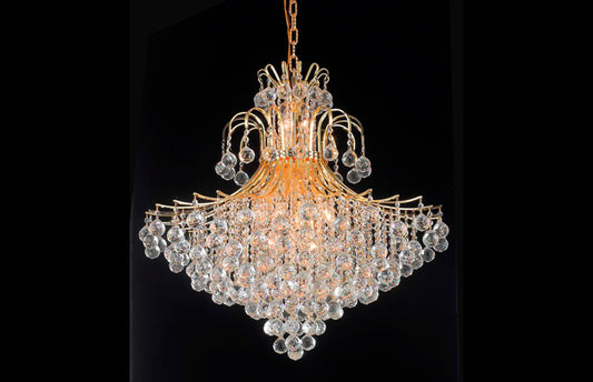 15 LIGHT GOLD CRYSTAL PENDANT