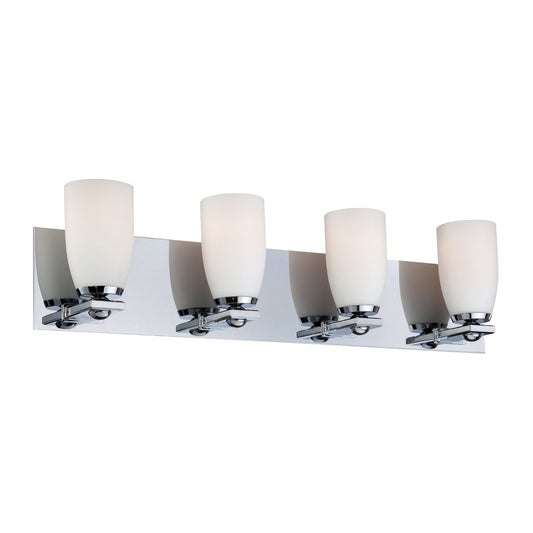Shpere 4L bath and vanity w/ white opal glas / chrome