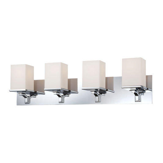Ramp 4 lite vanite Opal Glass/w Chrome finish