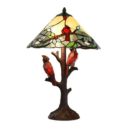Red Cardinal Tiffany Lamp