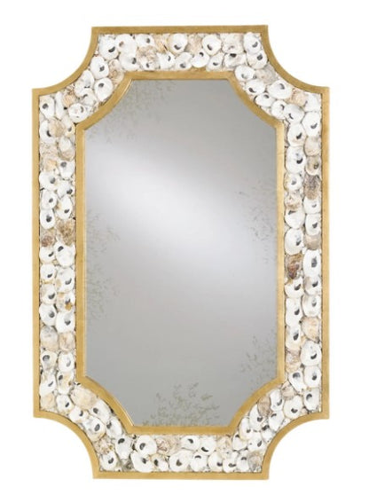 Rectangular Oyster Shell Mirror