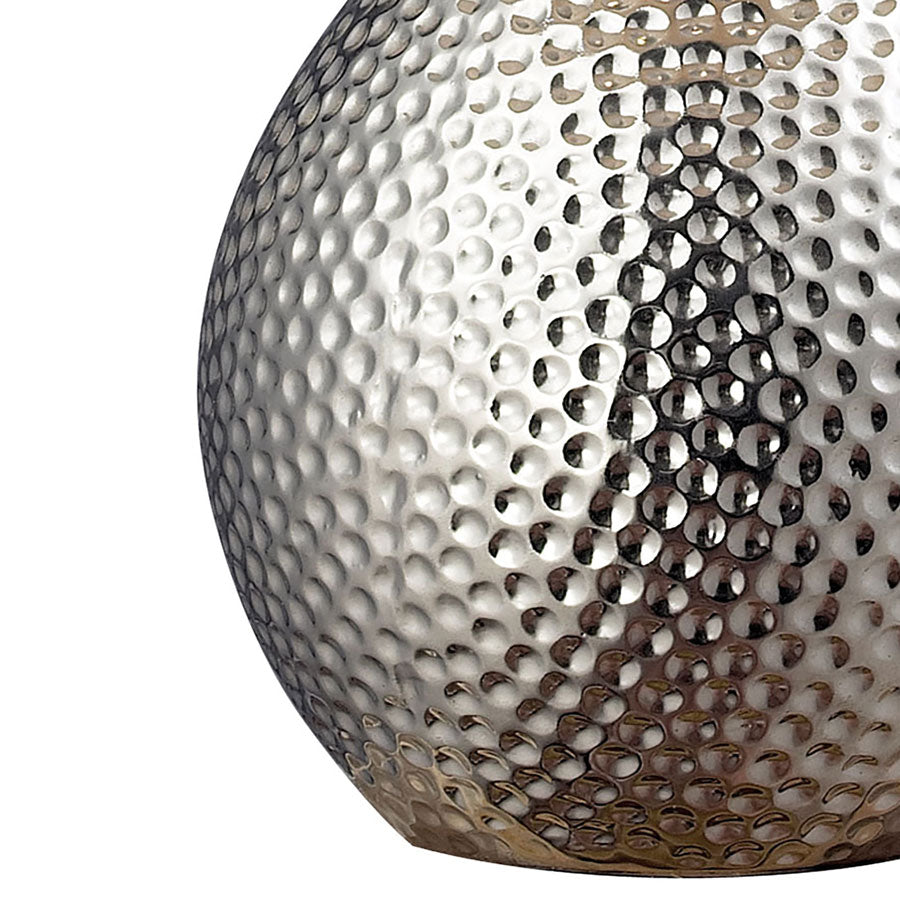 Hammered Chrome 21.5" Table Lamp 