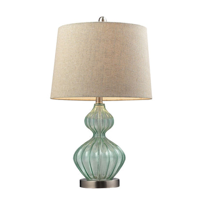 Smoked Glass 25"Table Lamp 