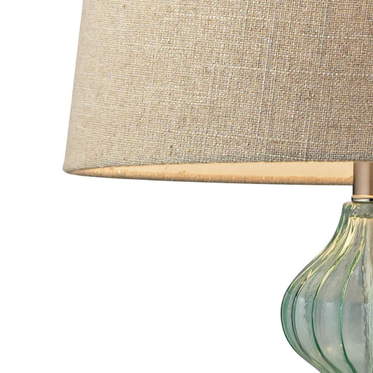Smoked Glass 25"Table Lamp 