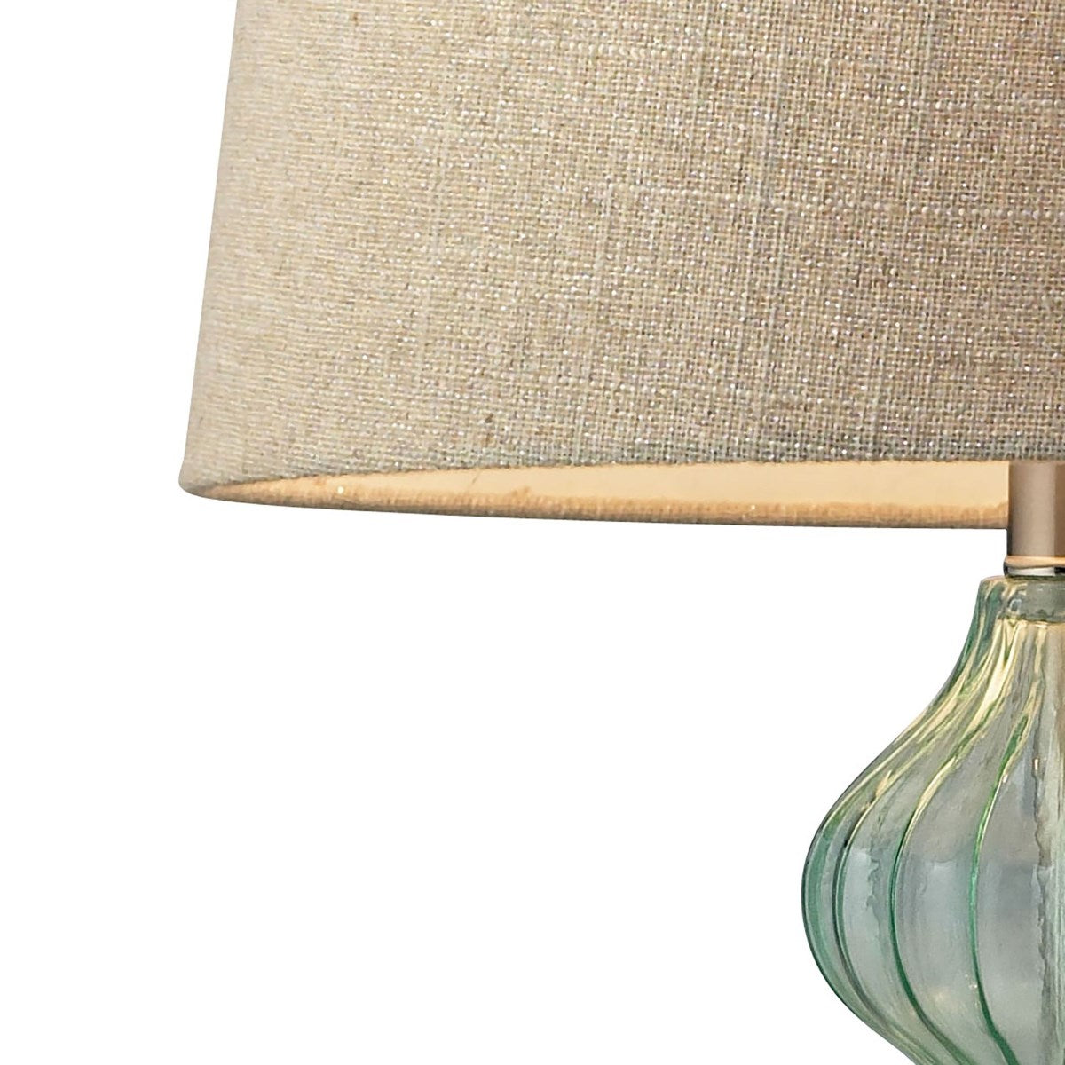 Smoked Glass 25" LED Table Lamp