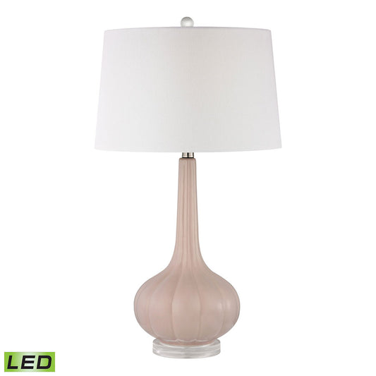 Abbey Lane 30" Ceramic LED Table Lamp in Pastel Pink