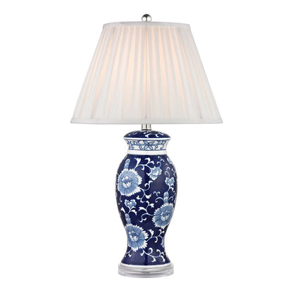 HAIGHT 28" HAND PAINTED CERAMIC TABLE LAMP WITH ACRYLIC BASE