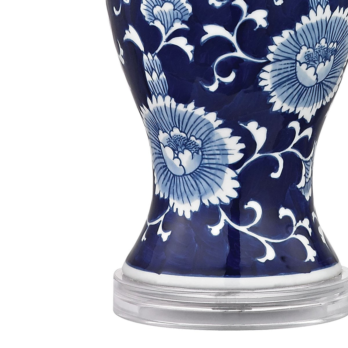 HAIGHT 28" HAND PAINTED CERAMIC TABLE LAMP WITH ACRYLIC BASE