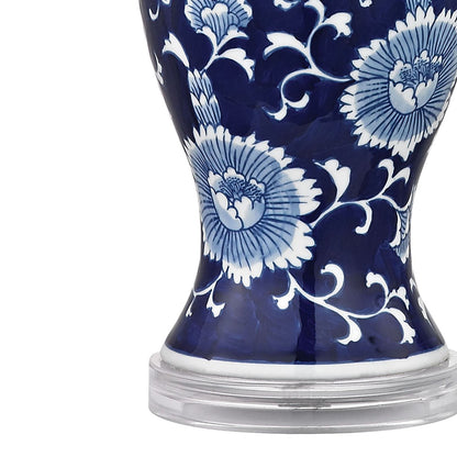 HAIGHT 28" HAND PAINTED CERAMIC TABLE LAMP WITH ACRYLIC BASE