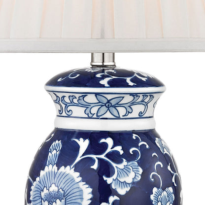 HAIGHT 28" HAND PAINTED CERAMIC TABLE LAMP WITH ACRYLIC BASE