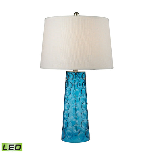 Hammered Glass 27" LED Table Lamp