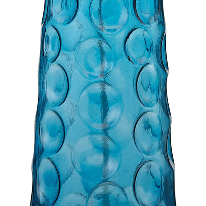 Blue Hammered Glass 27" Table Lamp