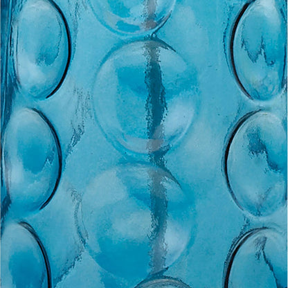 Blue Hammered Glass 27" Table Lamp