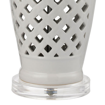 Openwork 27" Table Lamp