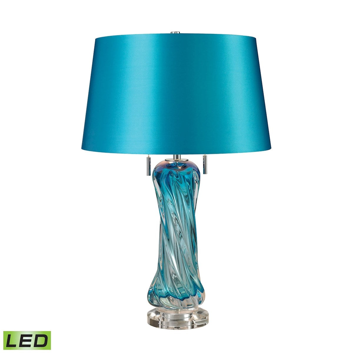 Vergato 24" Free Blown Glass LED Table