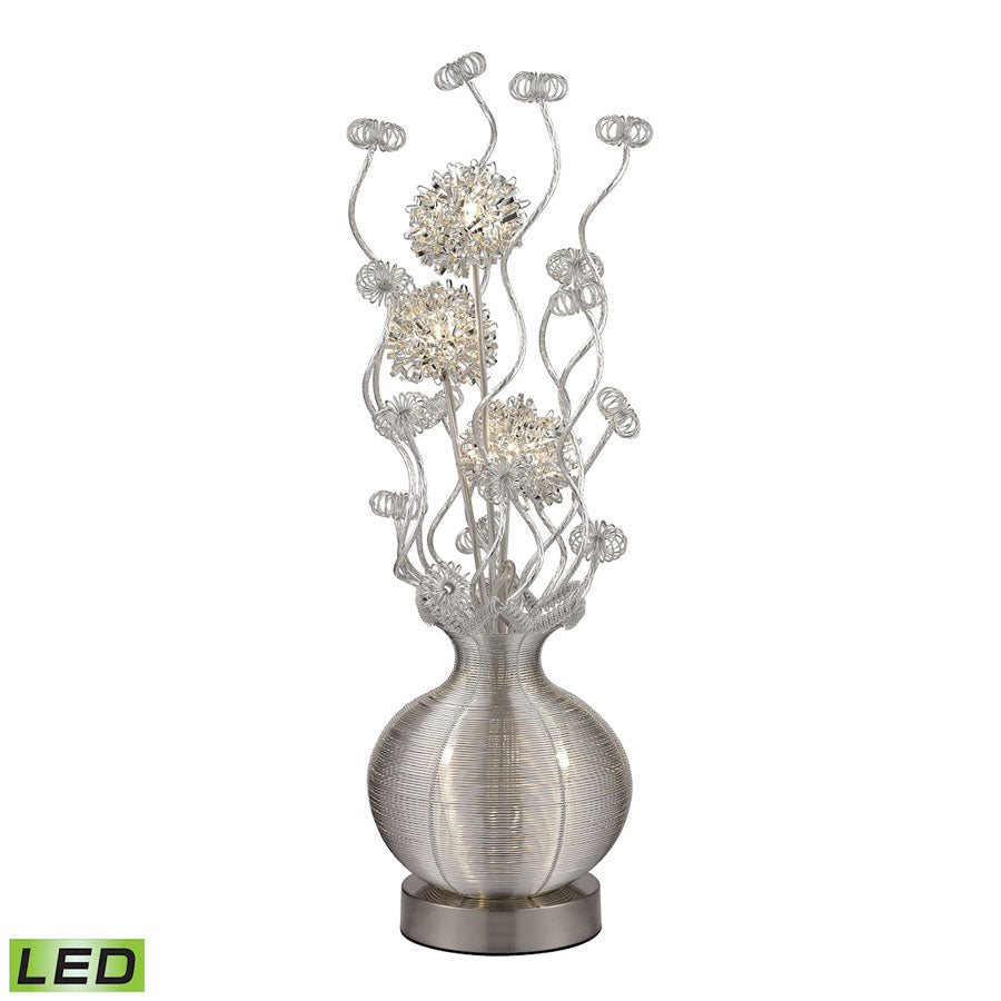 LAZELLE 33" FLORAL TABLE LAMP 