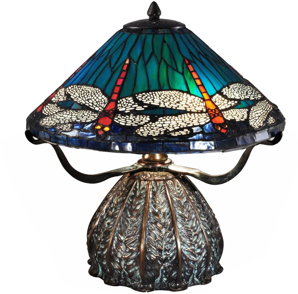 Dragon Fly Trunk Base Tiffany Lamp