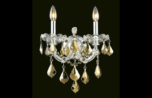 Maria Theresa Collection Wall Sconce Chrome Finish 2Lt