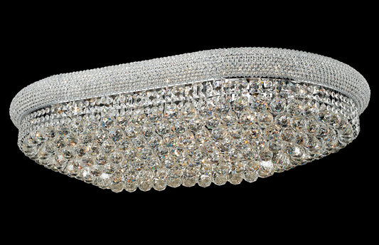 Crystal Flushmount 40" Oval