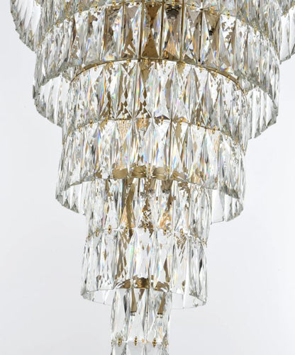 68" H' 9-TIER CRYSTAL CHAMDELIER