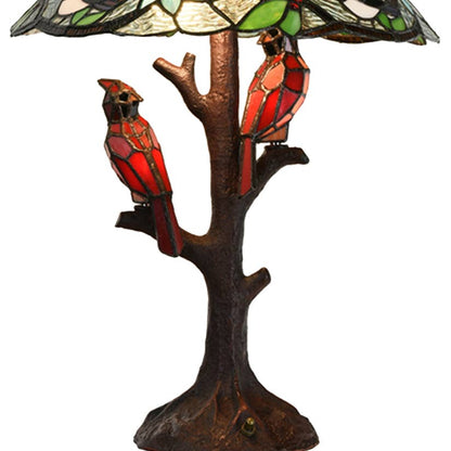 Red Cardinal Tiffany Lamp