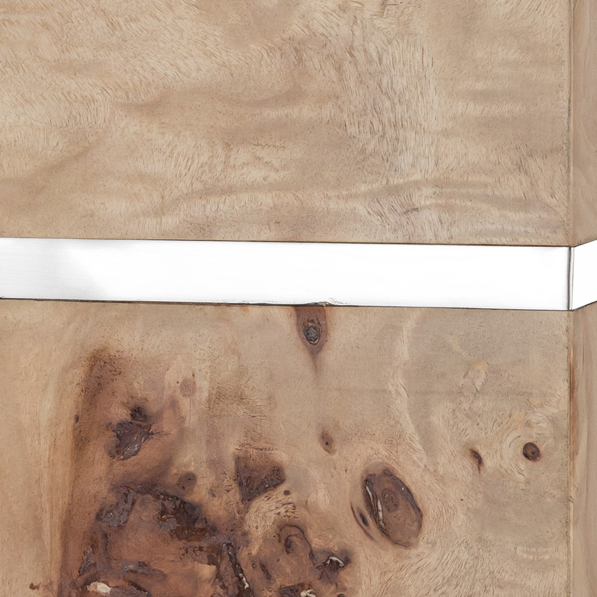 63'' HIGH 1-LIGHT BURLED WOOD FLOOR LAMP