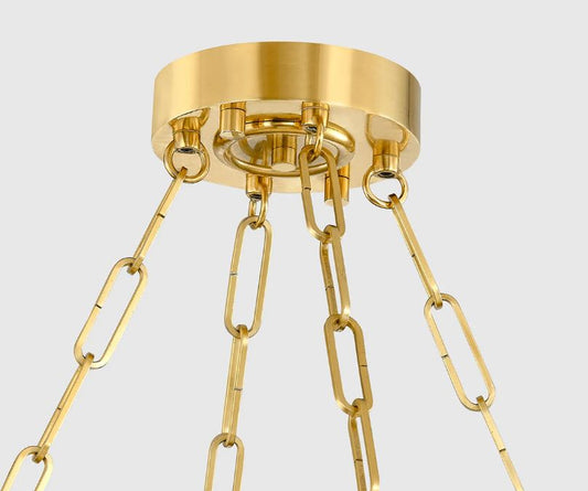 Alabaster Halo LED Chandelier 