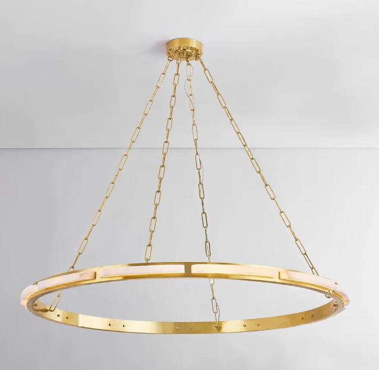 Alabaster Halo LED Chandelier 