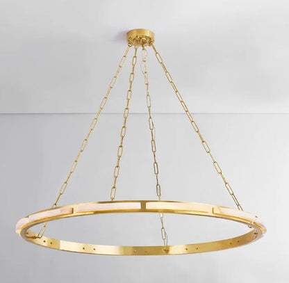 Alabaster Halo LED Chandelier 