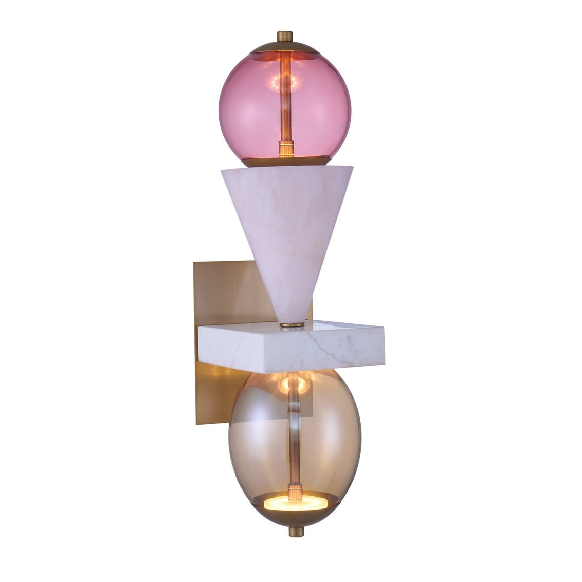 DEMI LED PINK WALL SCONCE