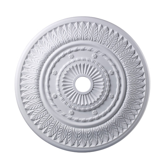 Corinna Medallion 33 Inch in White Finish