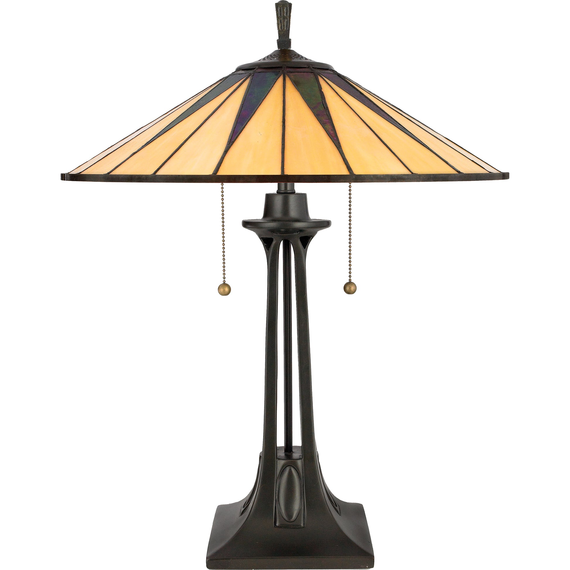 Iridescent Art Glass Table Lamp