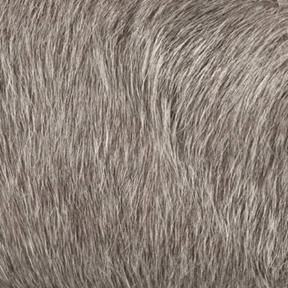 3-DRAWER & 4-DOOR CABINET, GRAY HAIR ON HIDE