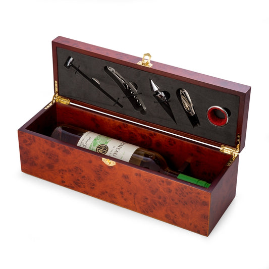 Wine Bottle Rosewood Gift Box
