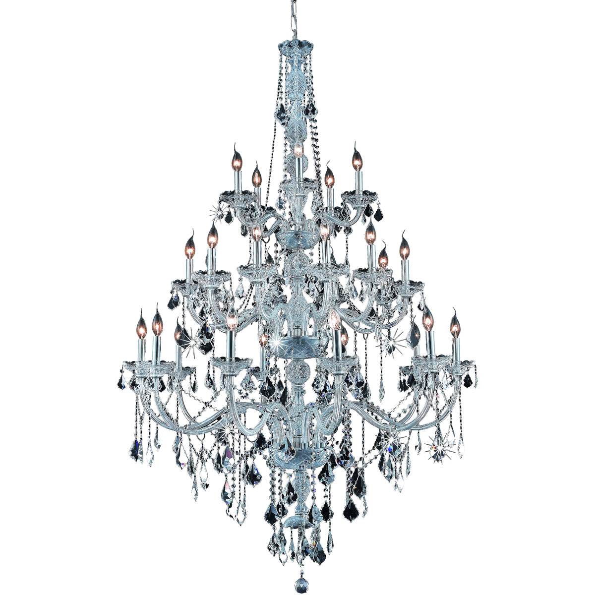 Verona 25 Light 43 inch Chrome Foyer Ceiling Light in ...